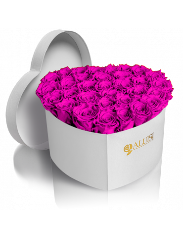 Box Cuore Rose Fucsia Stabilizzate