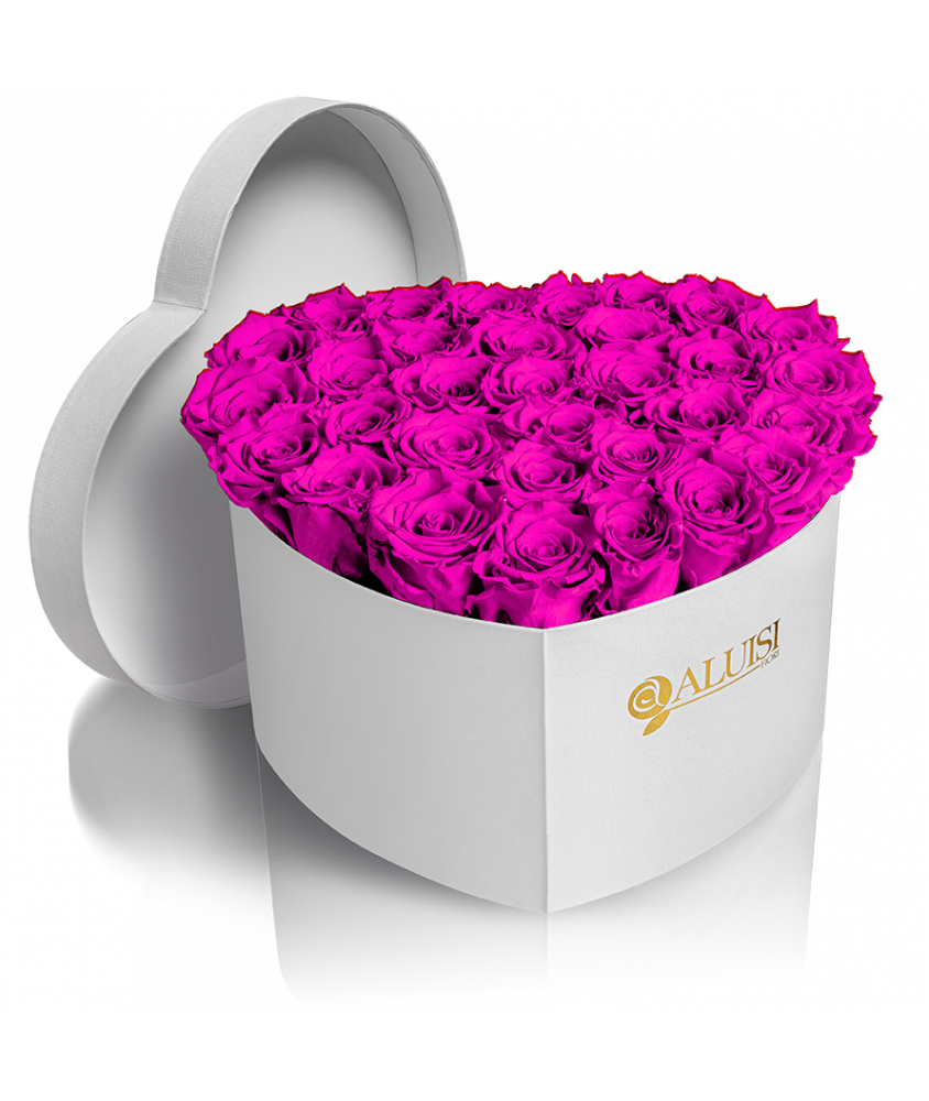 Box Cuore Rose Fucsia Stabilizzate