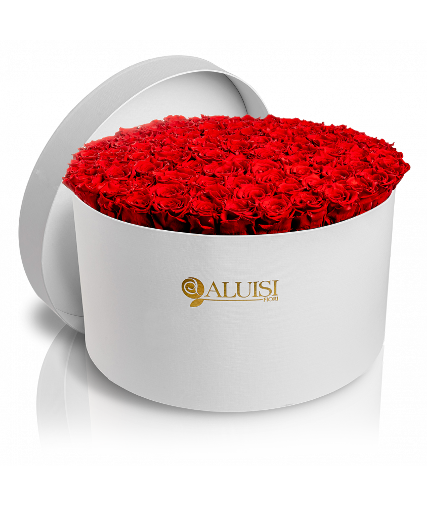 100 Rose Rosse Stabilizzate