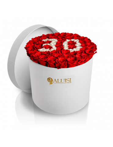 50 Rose Rosse Stabilizzate...