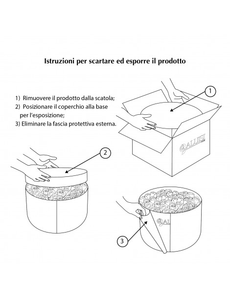 100 Rose Rosa Stabilizzate Flower Box Personalizzabile