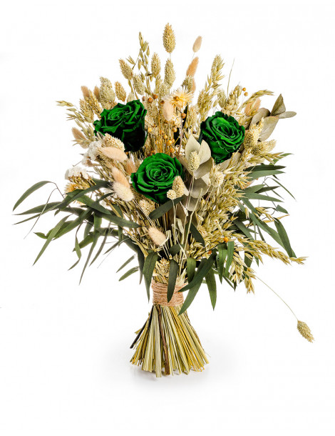 Bouquet Di Fiori Stabilizzati - Rose Verdi