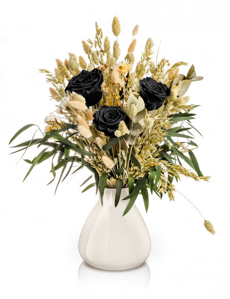 Bouquet Di Fiori Stabilizzati - Rose Nere