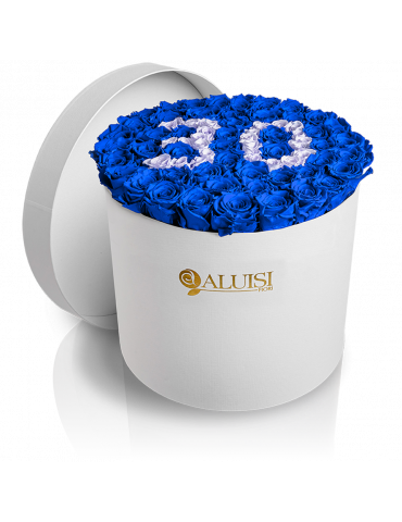 50 Rose Blu Stabilizzate...